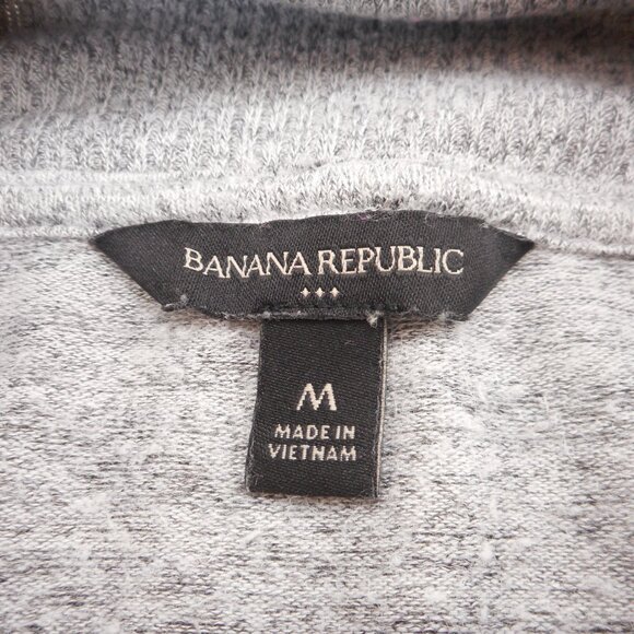 Banana Republic Women's M Gray Heather Turtleneck Sweater Long Sleeve Pullover - Picture 6 of 7